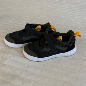 Vans Kids Black and Olive Sneakers